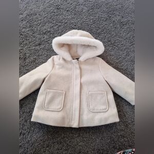 Cozy Cream Kids Hooded Jacket